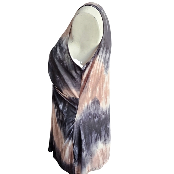 Venus tie dye embellished v-neck top Sz Large - Picture 4 of 9